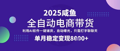 全网首发【闲鱼全自动电商带货】三年磨一剑,一朝露锋芒,单月稳定变现8k+【揭秘】-佳佳云创网