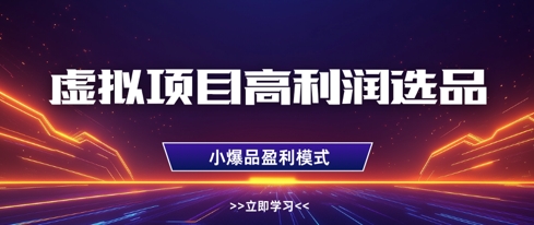 虚拟项目高利润选品方法,做好单店利润1W+,可多店倍增利润-佳佳云创网