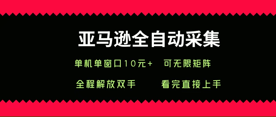 (15704期)亚马逊全自动采集,单机单窗口一天10+,可无限矩阵去做-佳佳云创网