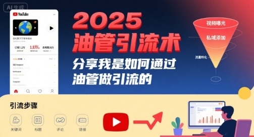 2025油管引流术,分享我是如何通过油管做引流的-佳佳云创网