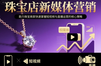 珠宝店新媒体营销,助力珠宝商家快速掌握短视频与直播运营的核心策略-佳佳云创网