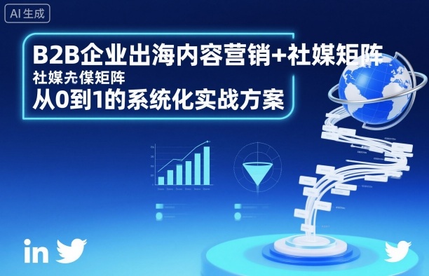 B2B企业出海内容营销+社媒矩阵,从0到1的系统化实战方案-佳佳云创网