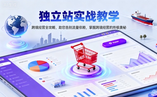 独立站实战教学,跨境经营全攻略,助您告别流量依赖,掌握跨境经营的终极奥-佳佳云创网