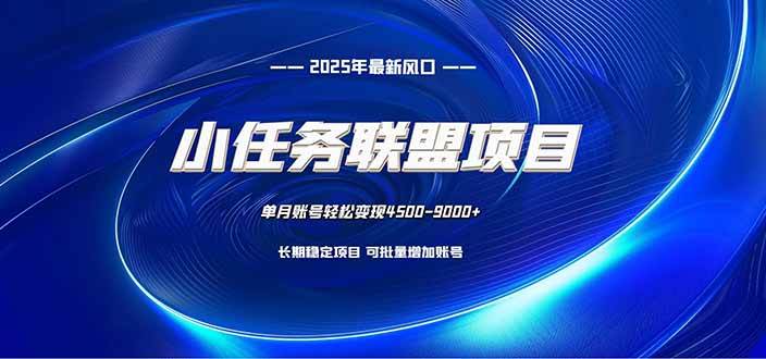 (16521期)小任务联盟项目:一台电脑每天只需10分钟,轻松简单稳定-佳佳云创网