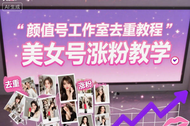 颜值号工作室去重教程,美女号涨粉教学-佳佳云创网