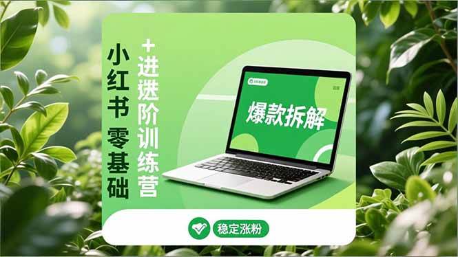 (16801期)小红书零基础+高阶训练营:安全养号、爆款拆解、长效运营,实现稳定涨粉与变现-佳佳云创网