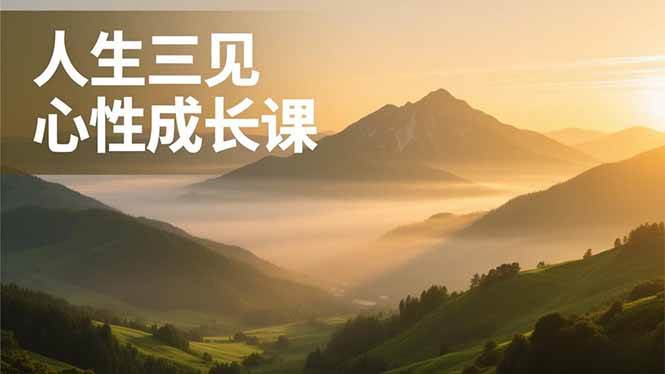 (16897期)人生三见心性成长课,见天地众生自己,搞透人性安顿身心,活出清晰自我,内在富足无价-佳佳云创网