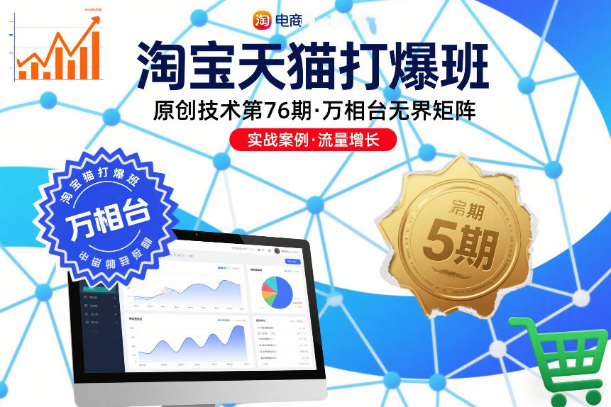 淘宝天猫打爆班原创技术第76期,万相台无界矩阵-佳佳云创网