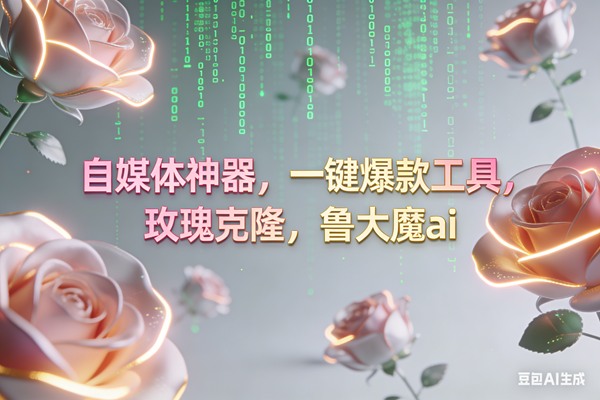 (16965期)ai鲁大魔,自媒体必备的软件,玫瑰克隆神器,一键爆款,详细教程-佳佳云创网