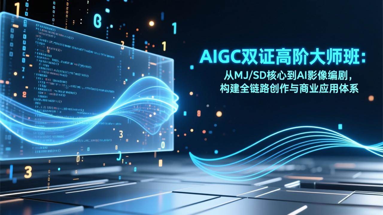 (17198期)AIGC双证高阶大师班:从MJ/SD核心到AI影像编剧,构建全链路创作与商业应用体系-佳佳云创网
