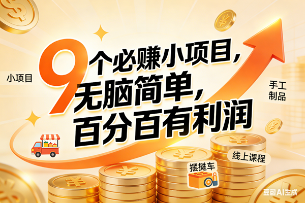 (17260期)9个必赚小项目,无脑简单,百分百有利润,副业首选,日入200+-佳佳云创网