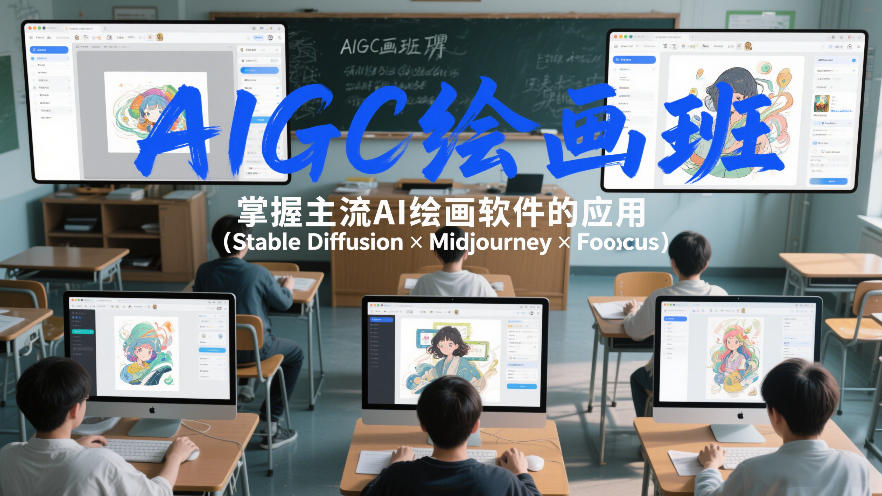 AIGC绘画班,掌握主流Ai绘画软件的应用(Stable Diffusion x Midjourney x Fooocus)-佳佳云创网