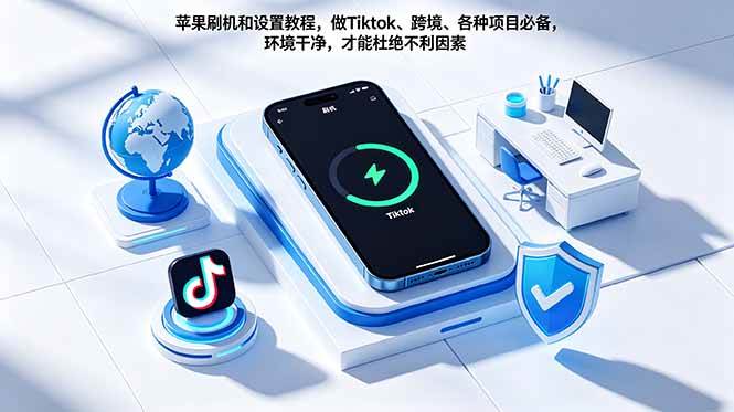 (18558期)苹果刷机和设置教程,做Tiktok、跨境、各种项目必备,环境干净,才能杜绝不利因素-佳佳云创网