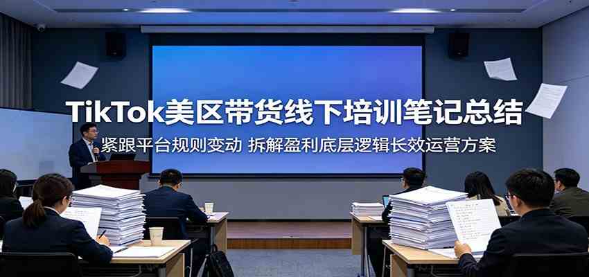 TikTok美区带货线下培训笔记总结:紧跟平台规则变动,拆解盈利底层逻辑长效运营方案-佳佳云创网