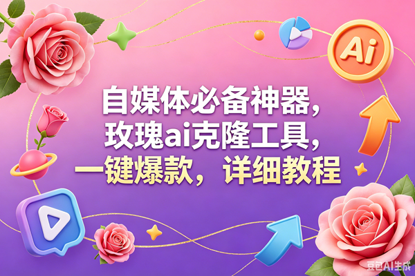 (18852期)玫瑰克隆工具,一键爆款ai,自媒体必备神器,50多个功能,详细教程-佳佳云创网