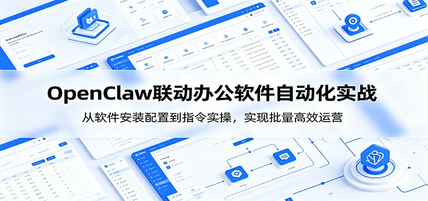 OpenClaw自动化实操课:从软件安装配置到指令实操,实现批量高效运营-佳佳云创网