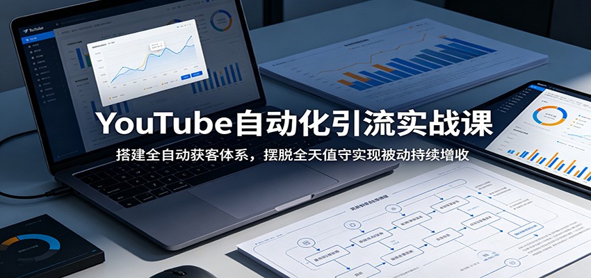 YouTube自动化引流实战课:搭建全自动获客体系,摆脱全天值守实现被动持续增收-佳佳云创网