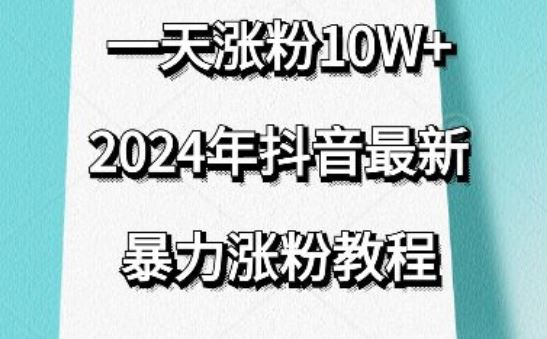 抖音最新暴力涨粉教程，视频去重，一天涨粉10w+，效果太暴力了，刷新你们的认知【揭秘】-佳佳云创网