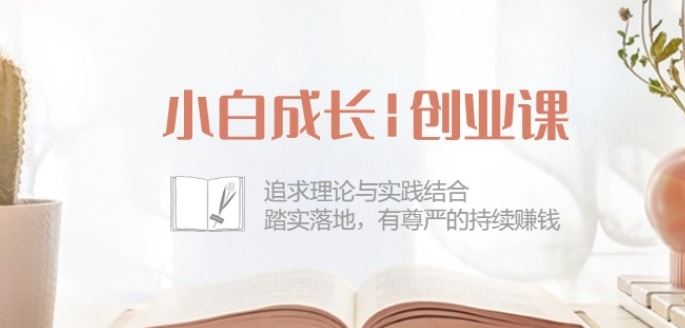 小白成长创业课：追求理论与实践结合，踏实落地，有尊严的持续赚钱-42节-佳佳云创网