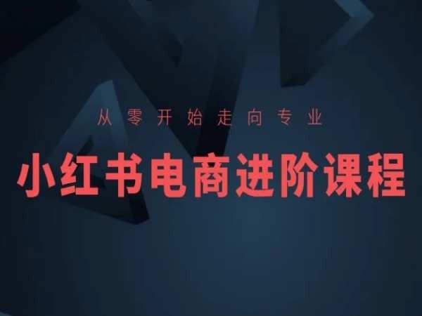 从零开始走向专业，小红书电商进阶课程-佳佳云创网