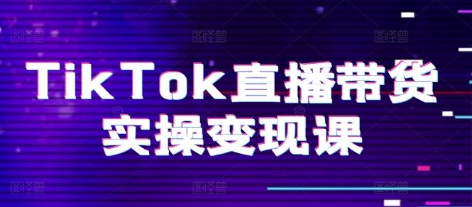 TikTok直播带货实操变现课：系统起号、科学复盘、变现链路、直播配置、小店操作流程、团队搭建等。-佳佳云创网
