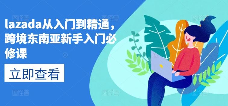 lazada从入门到精通，跨境东南亚新手入门必修课-佳佳云创网