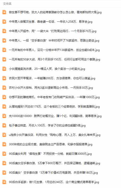 图片[7]-（9607期）真实有效391套商业模式，年入几十到几百万案例解析（电子书+视频+图文）-佳佳云创网