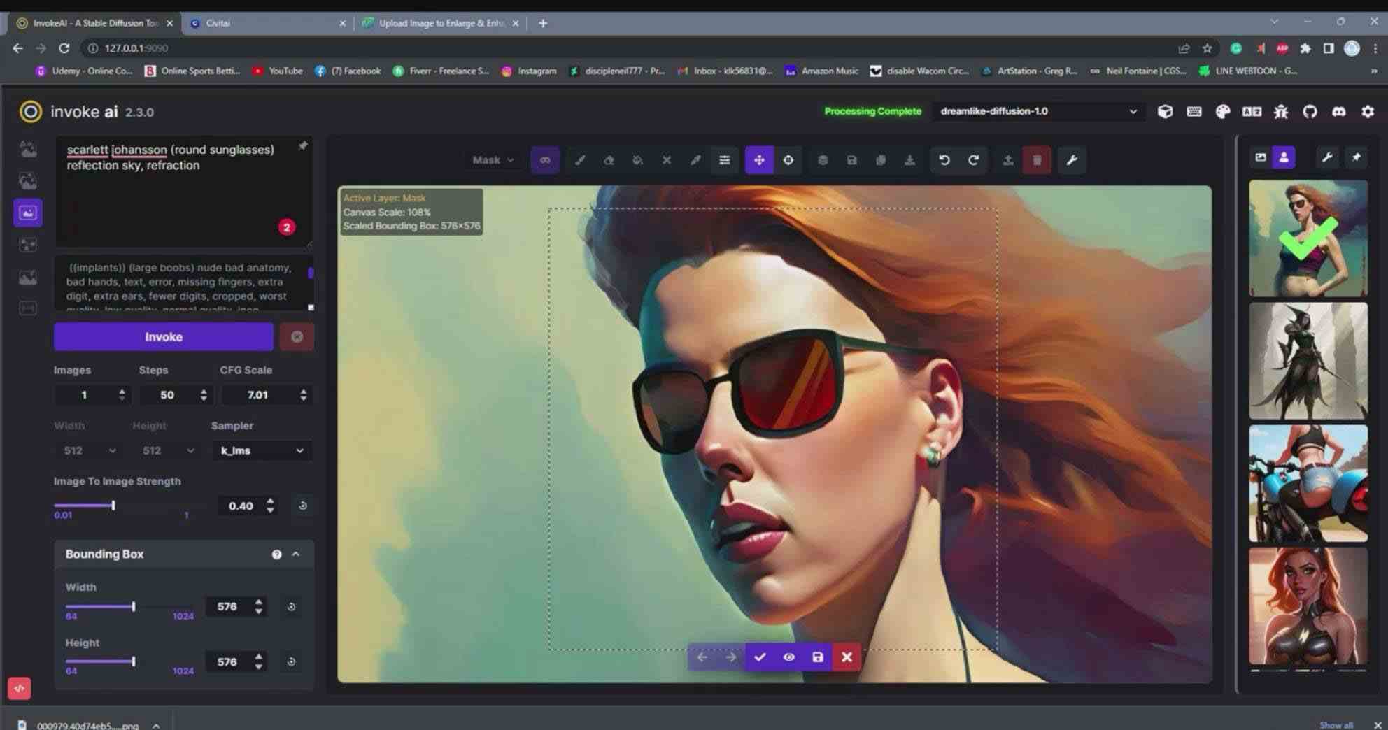 图片[2]-（9760期）Invoke AI 绘画教程-零基础创作可以销售的完美插图-49节-中英字幕-佳佳云创网