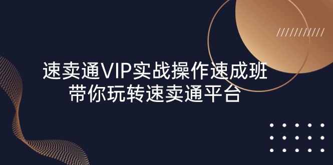 （10935期）速卖通 VIP实战操作-速成班，带你玩转速卖通平台（23节）-佳佳云创网