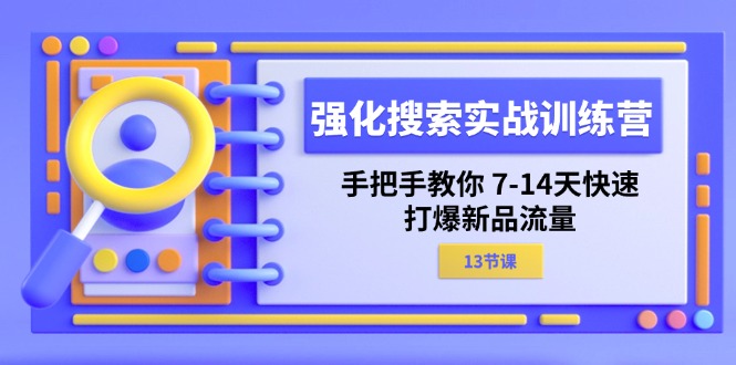 （11557期）强化 搜索实战训练营，手把手教你 7-14天快速-打爆新品流量（13节课）-佳佳云创网