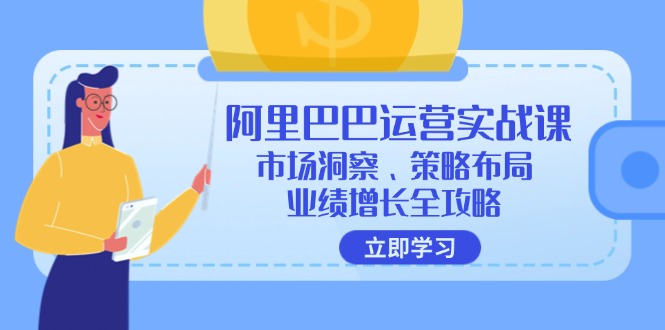 （12385期）阿里巴巴运营实战课：市场洞察、策略布局、业绩增长全攻略-佳佳云创网