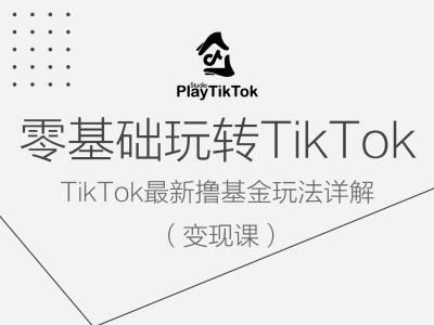 零基础玩转TiKToK变现课，TikTok最新撸基金玩法详解-佳佳云创网
