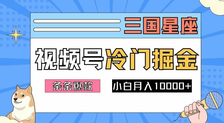 2024视频号三国冷门赛道掘金，条条视频爆款，操作简单轻松上手，新手小白也能月入1w-佳佳云创网