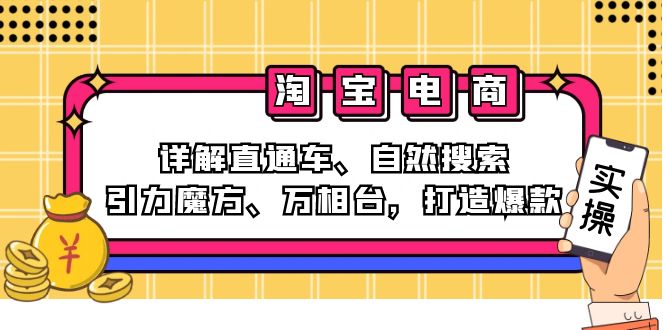 （12814期）2024淘宝电商课程：详解直通车、自然搜索、引力魔方、万相台，打造爆款-佳佳云创网