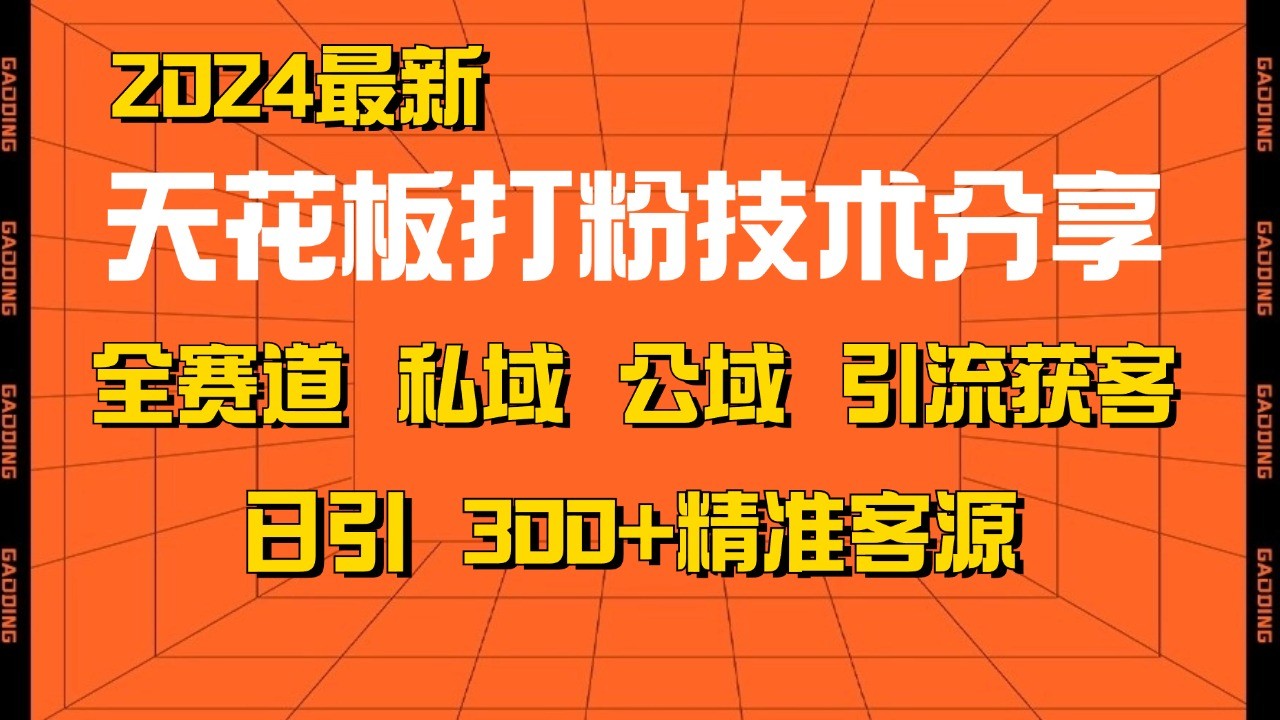 天花板打粉技术分享，野路子玩法 曝光玩法免费矩阵自热技术日引2000+精准客户-佳佳云创网