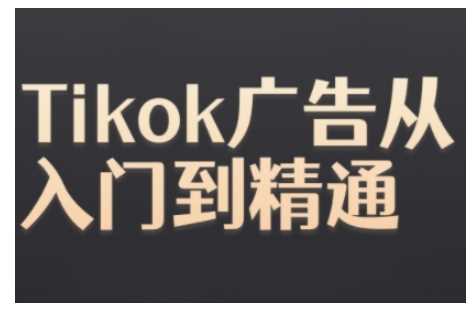 Tiktok Ads实操教程，Tiktok广告从入门到精通-佳佳云创网