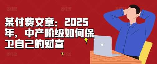 某付费文章：2025年，中产阶级如何保卫自己的财富-佳佳云创网