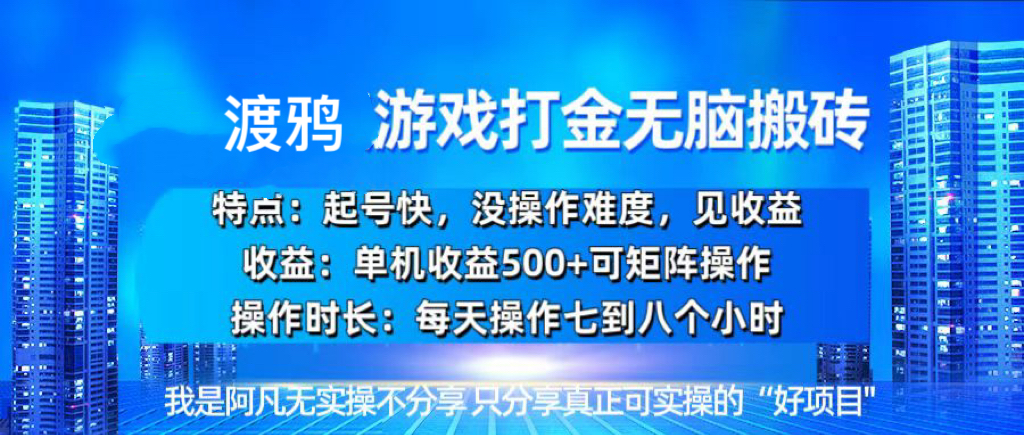 （13501期）韩国知名游戏打金无脑搬砖单机收益500+-佳佳云创网
