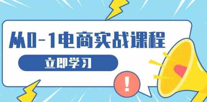 从零做电商实战课程，教你如何获取访客、选品布局，搭建基础运营团队-佳佳云创网
