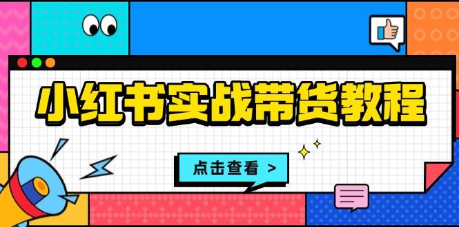 小红书实战带货教程：从开店到选品、笔记制作、发货、售后等全方位指导-佳佳云创网