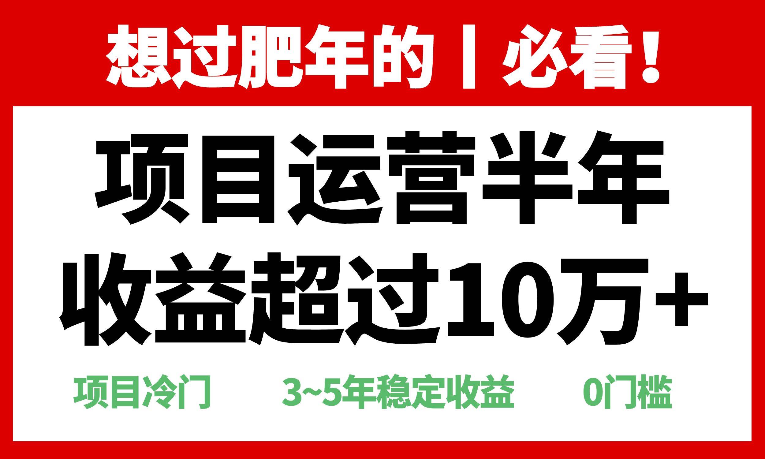 （13663期）年前过肥年的必看的超冷门项目，半年收益超过10万+，-佳佳云创网