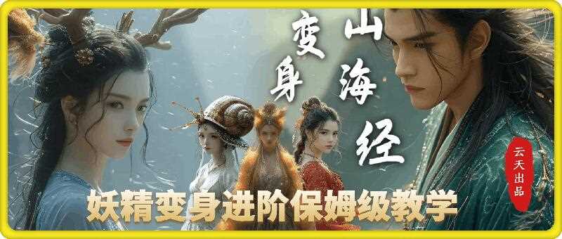 云天AI山海经变身视频教程，妖精变身进阶保姆级教学-佳佳云创网