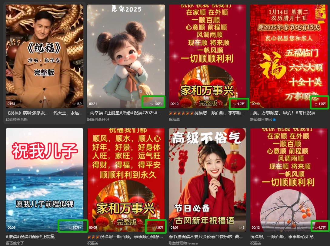 图片[2]-银发经济新年风口，儿女祝福视频爆火，一条作品上万播放，一定要抓住-佳佳云创网