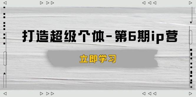 （14014期）打造 超级个体-第6期ip营：商业认知,产品设计,成交演练,解决知识变现难题-佳佳云创网