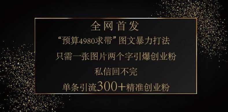小红书神奇图片引流法，只需一张图，就能单条笔记凭借此方法，轻松引流 300 + 精准创业粉-佳佳云创网