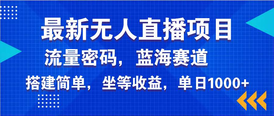 （14174期）最新无人直播项目—美女电影游戏，轻松日入3000+，蓝海赛道流量密码，…-佳佳云创网