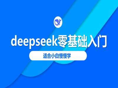 deepseek零基础入门-deepseek教程2025，适合小白慢慢学-佳佳云创网