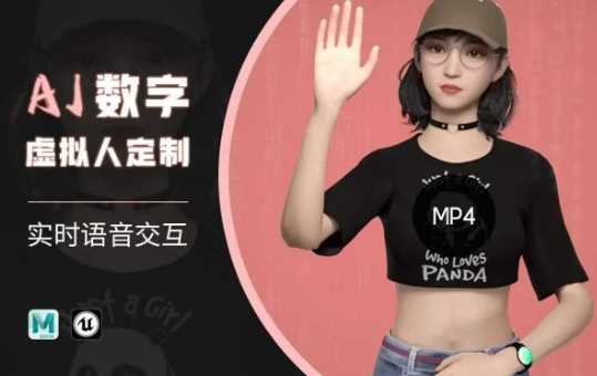 Ai数字人虚拟(智能体)实时语音交互特训营，​自行定制超写实角色AI数字人交互技术-佳佳云创网