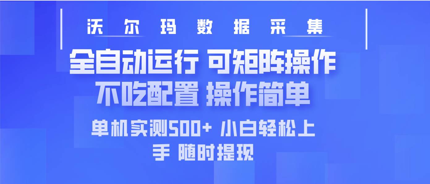 （14560期）最新沃尔玛平台采集 全自动运行 可矩阵单机实测500+ 操作简单-佳佳云创网
