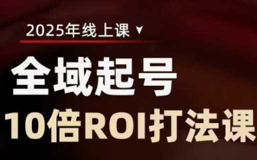 2025全域起号10倍ROI打法课，助你提升直播间的投资回报率-佳佳云创网